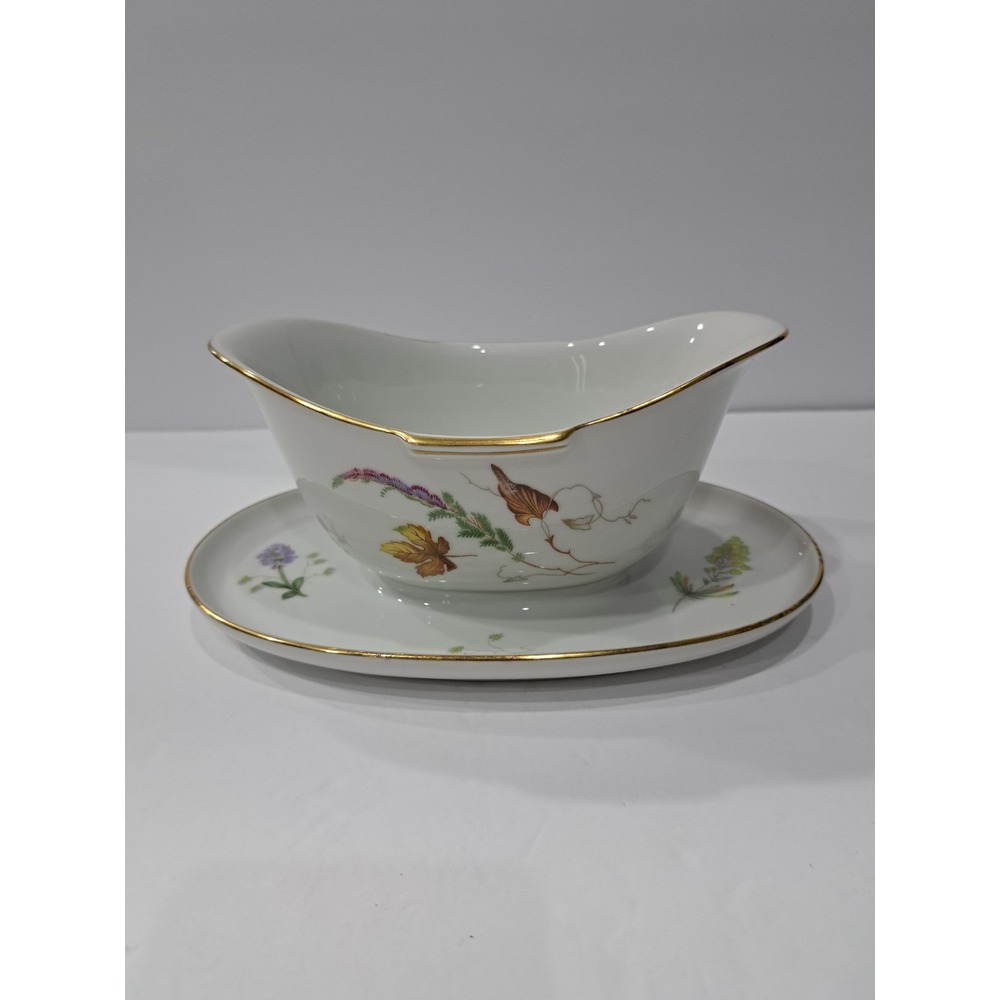Rosenthal Germany Sanssouci US‎ Standard Design 10 Rosen Gravy Boat Underplate